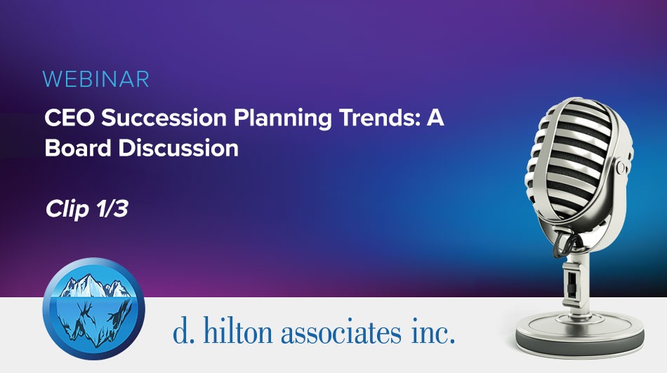 CEO Succession Planning Trends | Clip 1/3